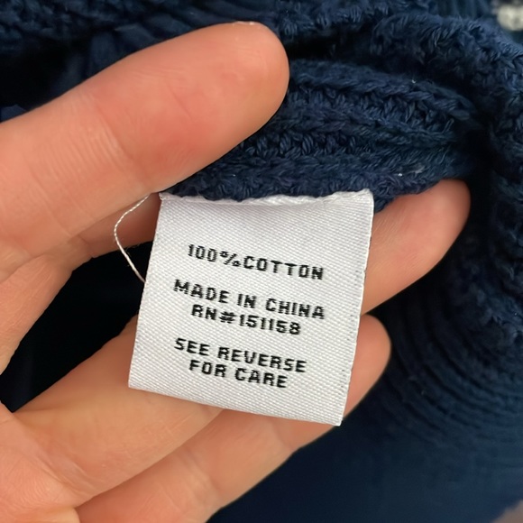 NWT 525 America Lea Distressed Stripe Cotton Pullover Sweater - Picture 5 of 8